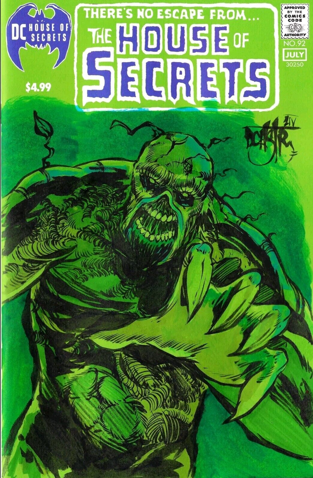 House Of Secrets 94 Facsimile (2024) DC Comic Sketch Cover W Original DCastr Art