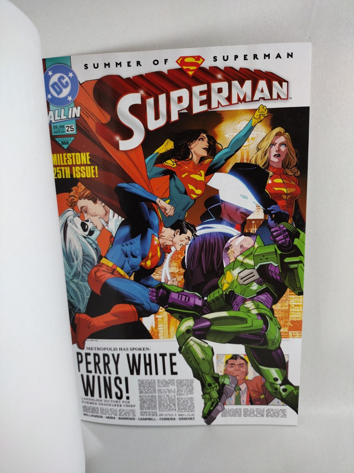 Superman #25 (2025) DC Comic Blank Sketch Variant Cover New NM