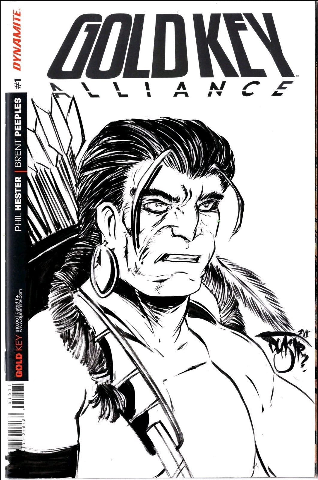 Gold Key Alliance 1 (2016) Dynamite Comic Sketch Cover Var W DCastr Original Art