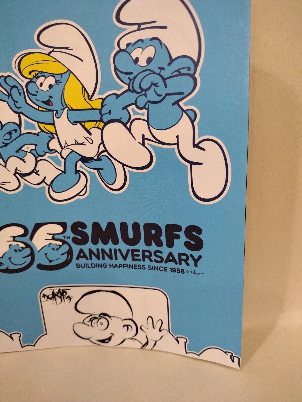 SMURFS 65th Anniversary FREE COMIC BOOK DAY FCBD 2023 w Original DCastr Drawing