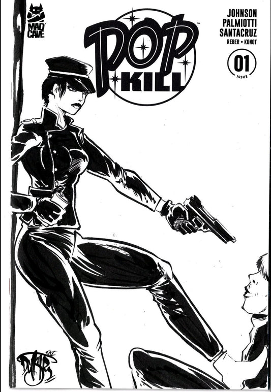 Pop Kill #1 (2025) Massive Sketch Variant Cover Comic W Original Dave Castr Art