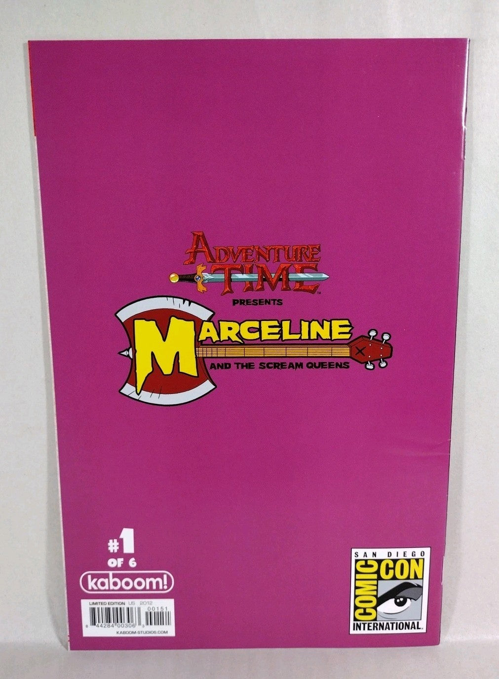 Adventure Time Marceline & The Scream Queens #1 (2012) Boom Comic SDCC Variant 