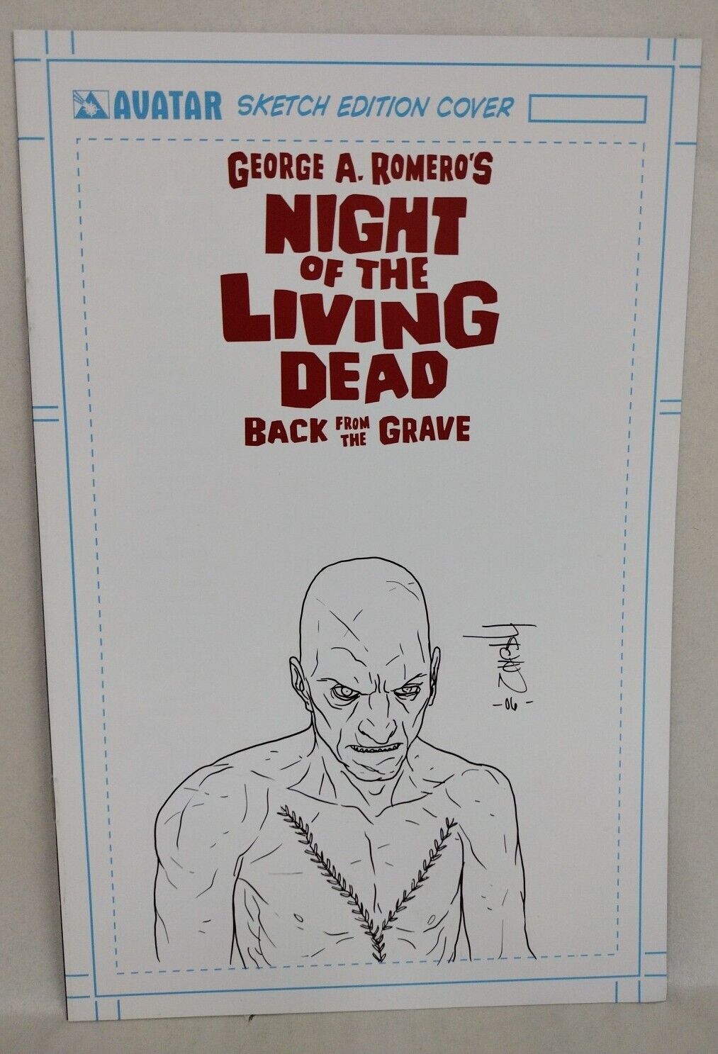 Night O/T Living Dead Back From The Grave 1 Variant W Original Jacen Burrows Art