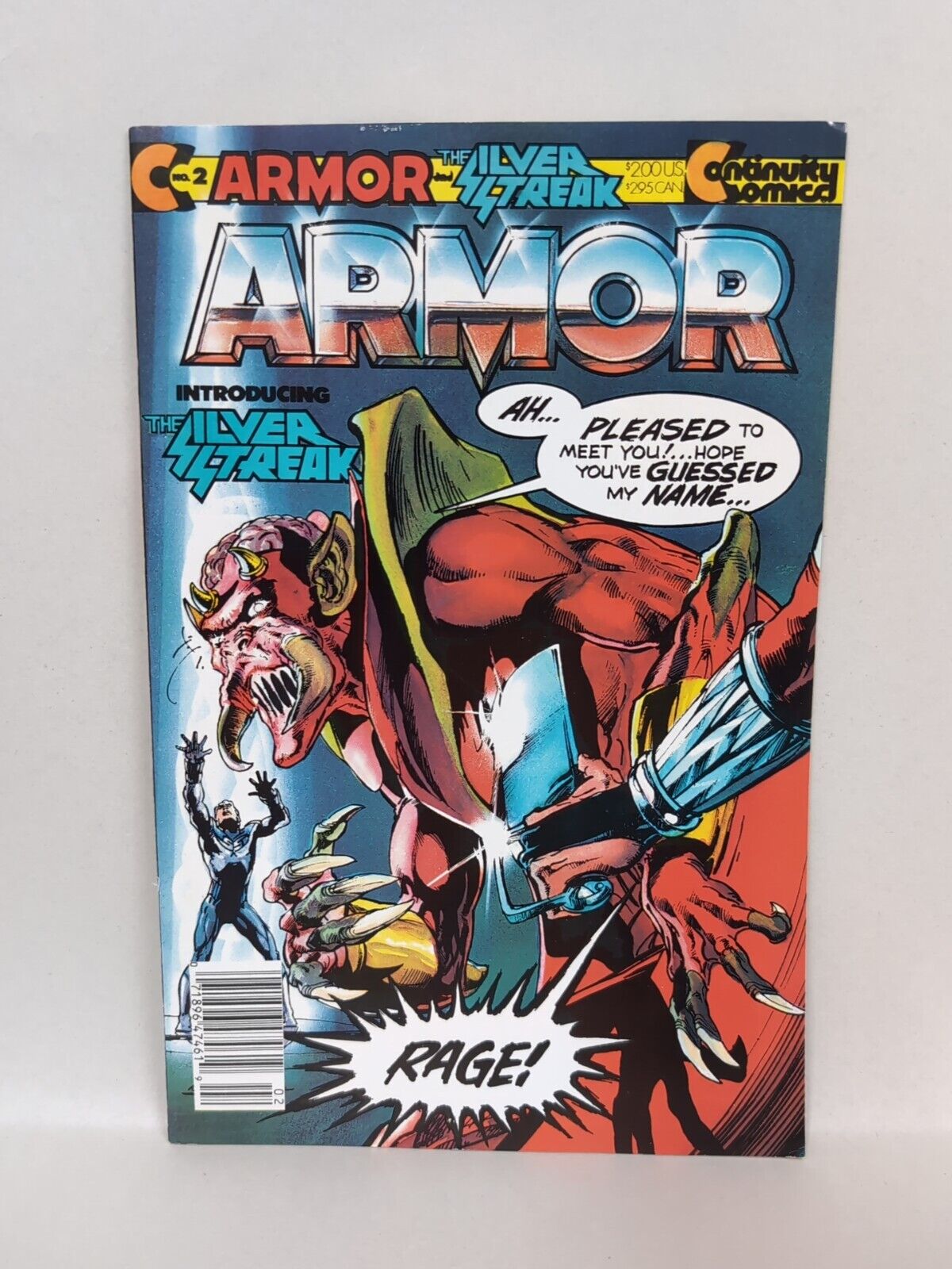 Armor #1 & 2 (1986) Continuity Comics Neal Adams Newstand Variants NM