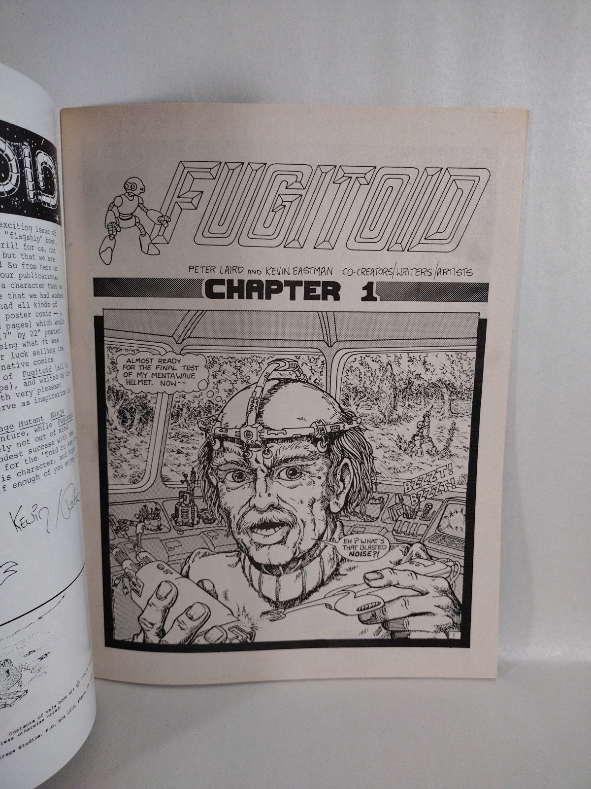 Fugitoid #1 (1985) Mirage Magazine Comic TMNT Triceritons 1st Appearance VF-NM