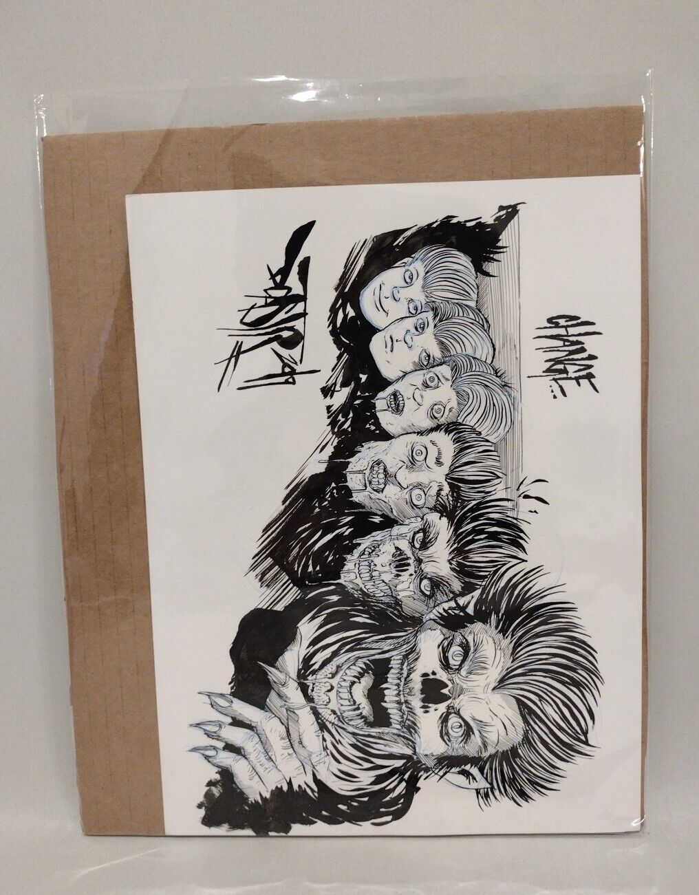 Dave Castr "Change" 9x 12" Original Wolfman Illustration Art Sealed W ARG COA