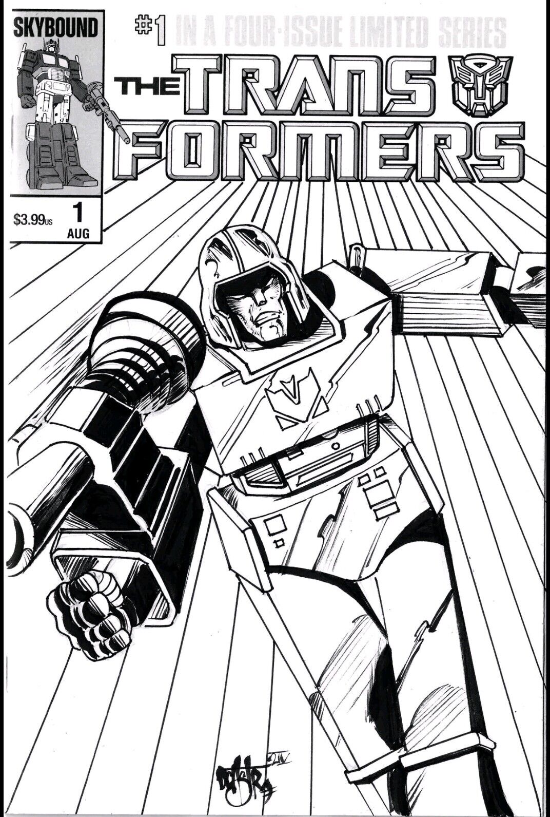 Transformers Facsimile #1 (2024) Image Comic Sketch Variant Cover W Original Art