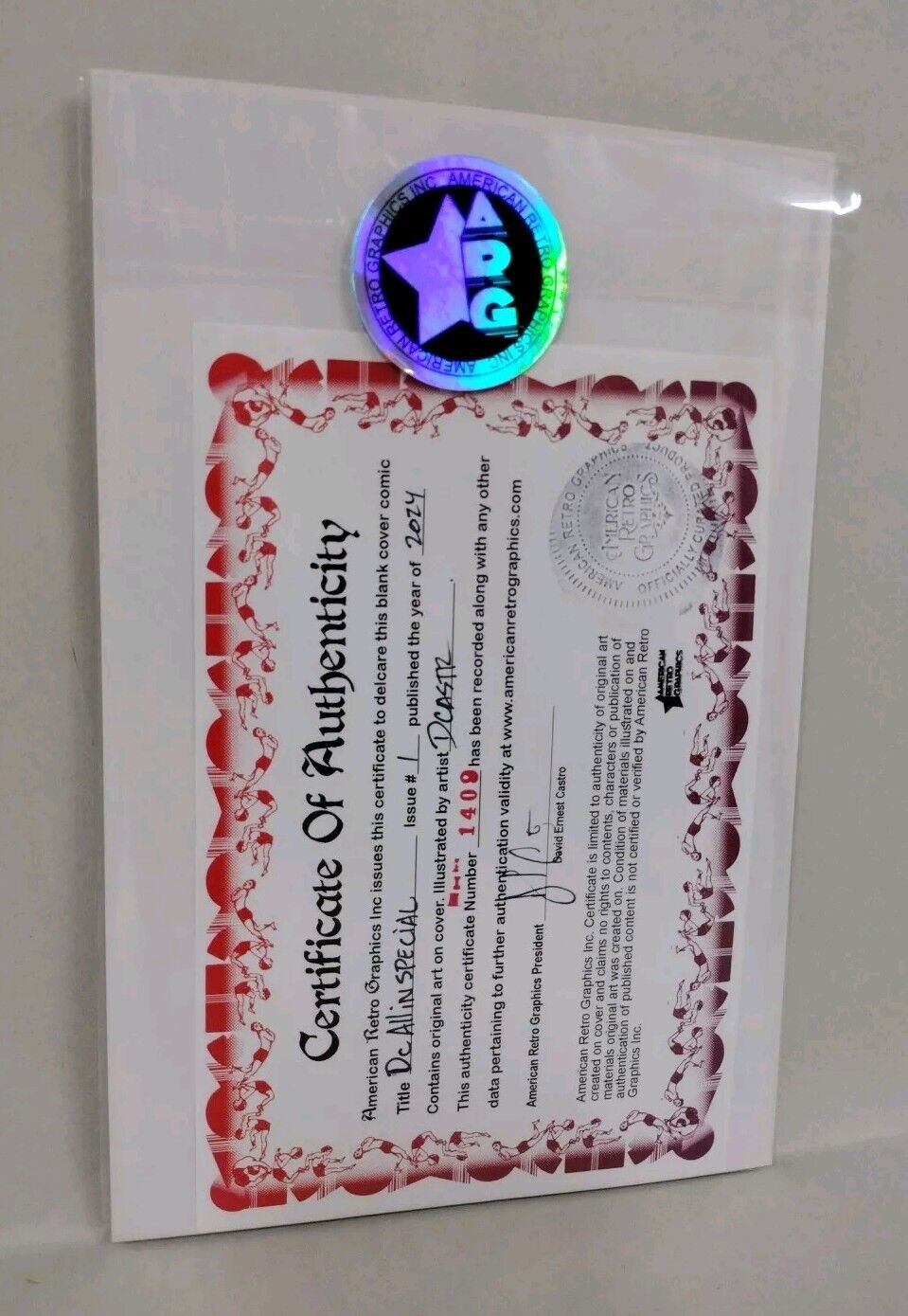 DC All In Special 1 (2024) Sketch Var Cover Comic W Original DCastr Hawkman Art