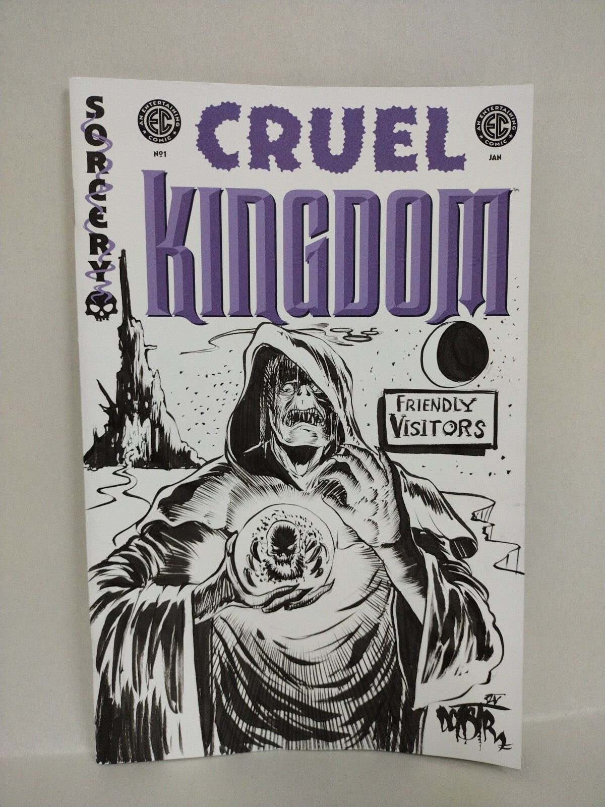 Cruel Kingdom #1 (2024) Oni EC Comic Sketch Cover Variant W Original DCastr Art