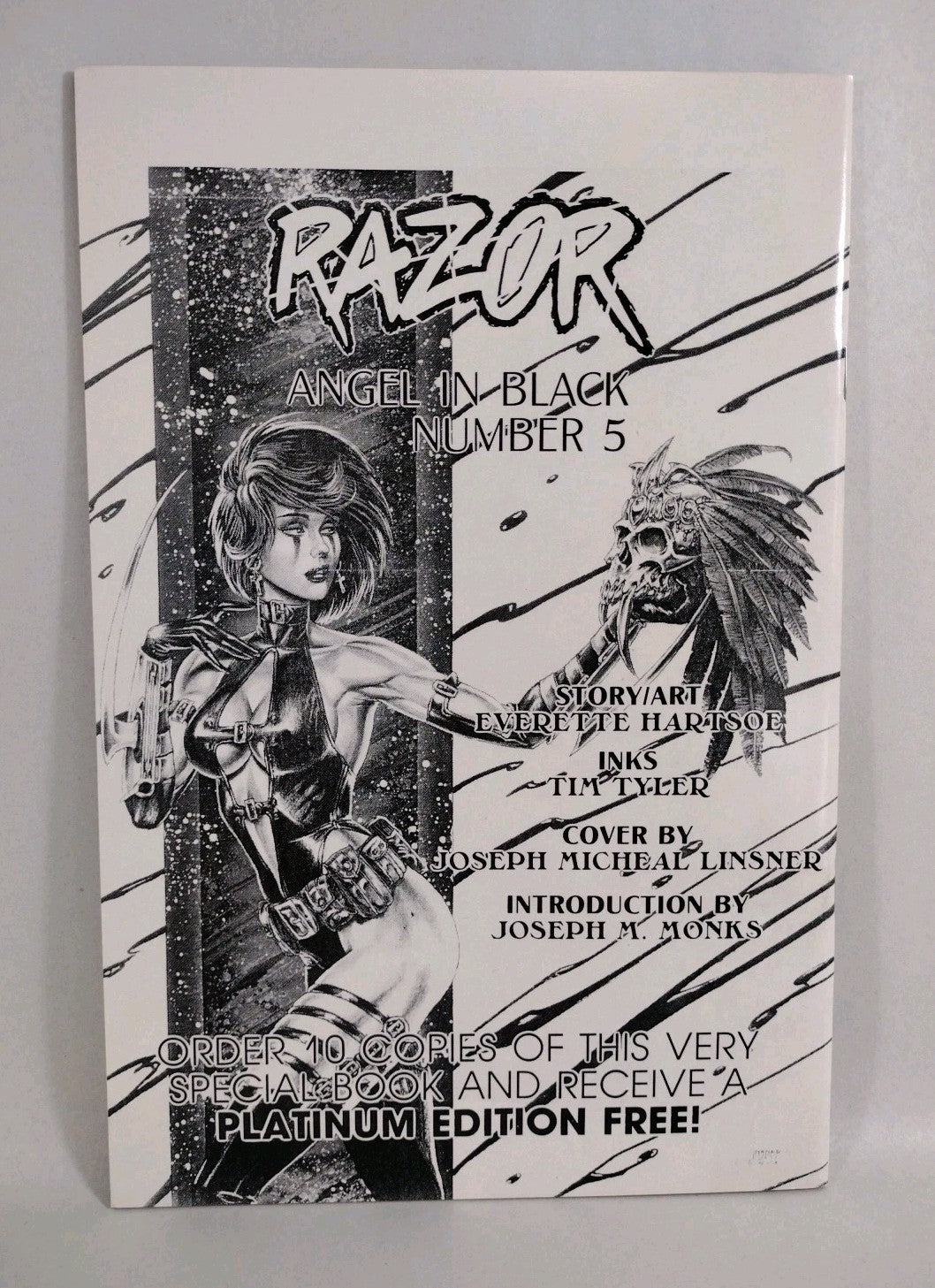 Razor #4 (1992) Fathom Press Tim Vigil Cover Platinum Ed W Poster Insert VF-NM