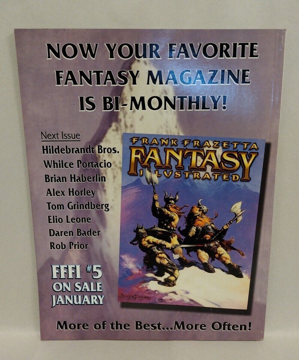 FRANK FRAZETTA FANTASY ILLUSTRATED Comic Magazine (1998) #1 3 4 5 6 