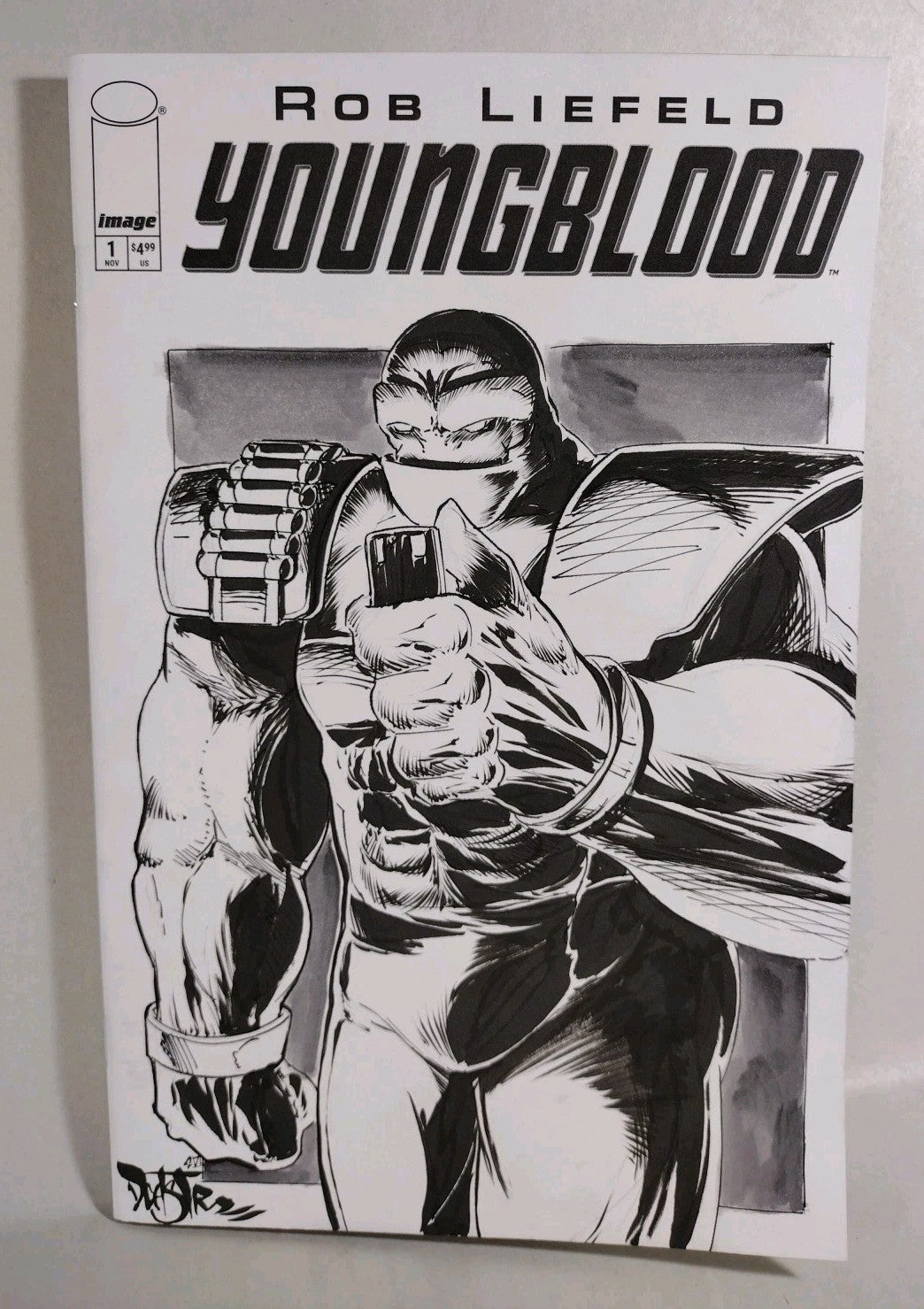 Youngblood #1 (2025) Rob Liefeld Image Sketch Cover Comic W Original DCastr Art