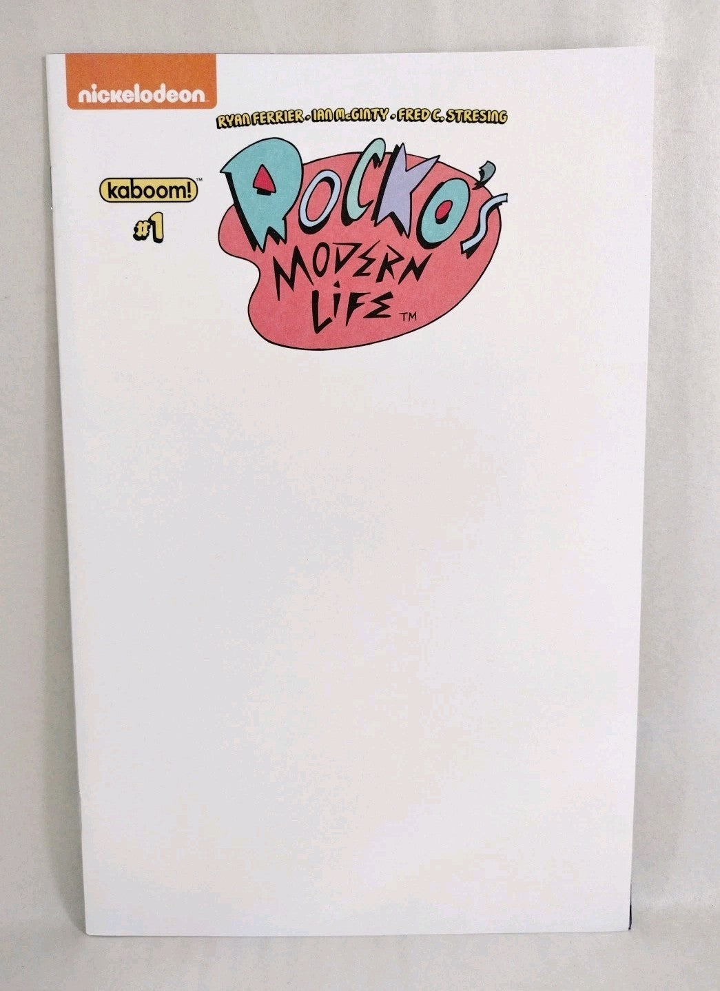 Rocko's Modern Life #1 (2017) Boom Studios Blank Sketch Variant Cover Comic NM