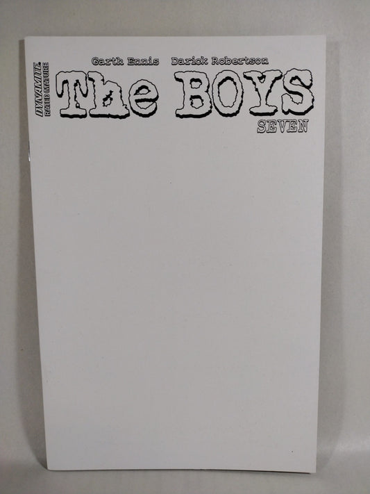 The Boys #7 (2023) Dynamite Comic Blank Sketch Variant Cover New NM