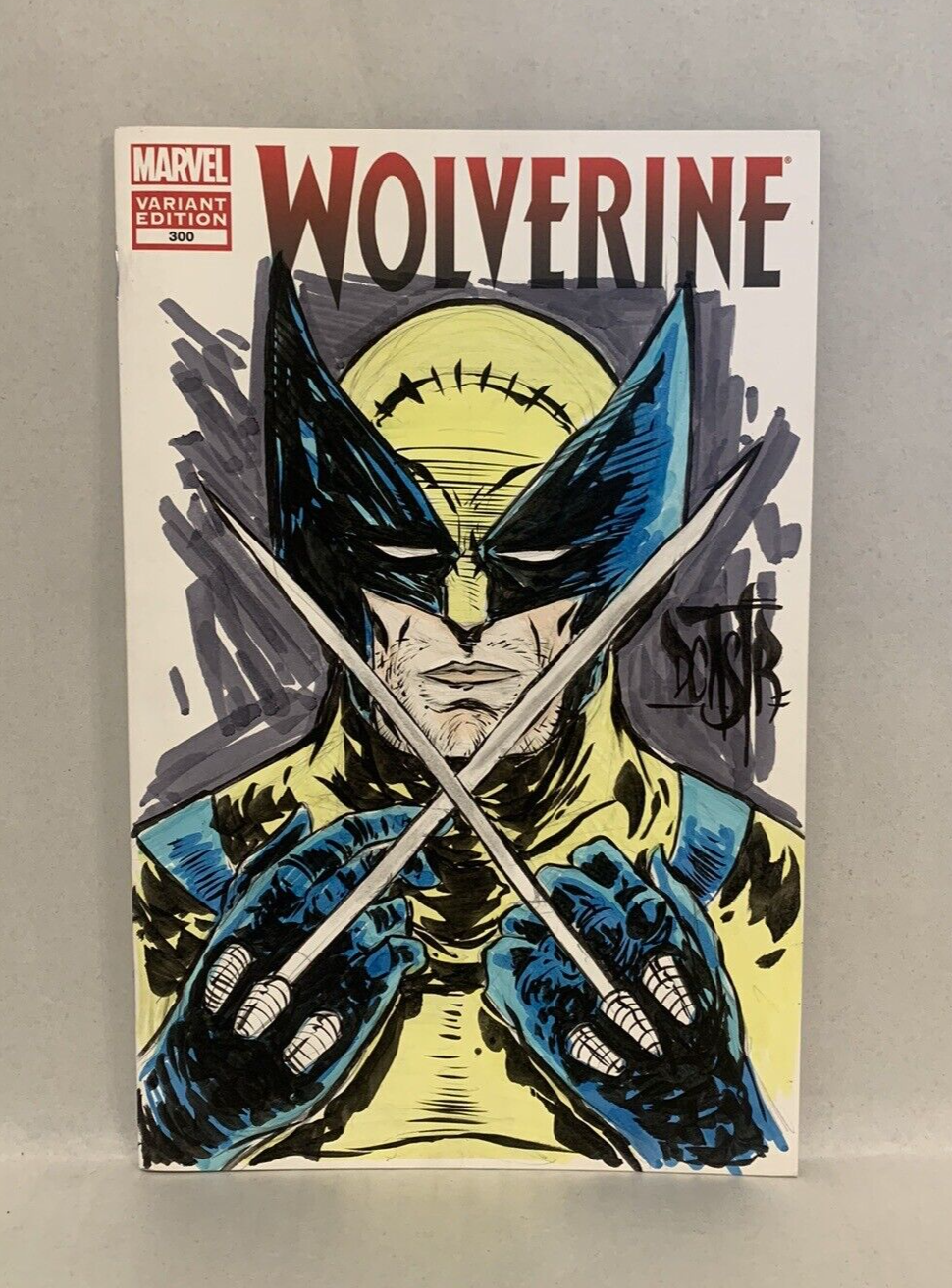 WOLVERINE #300 Blank Cover Variant Marvel Comic 2012 w Original DAVE CASTR Art