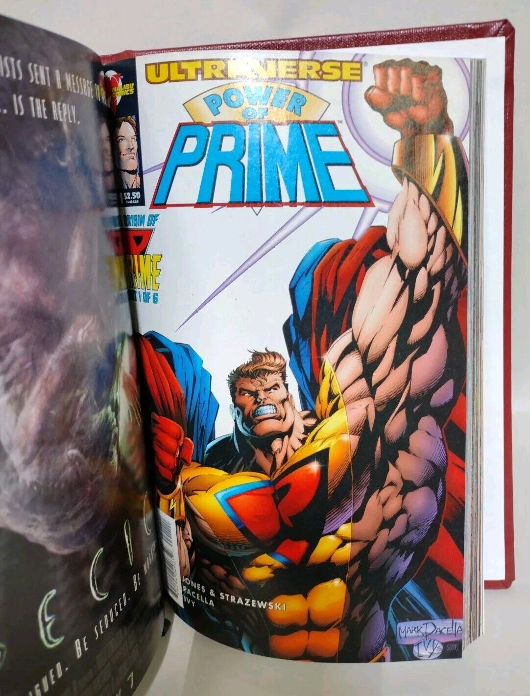 Prime Omnibus (1993) ARG Custom Bound Malibu Comics HC W DJ #1-26 Infinity Power