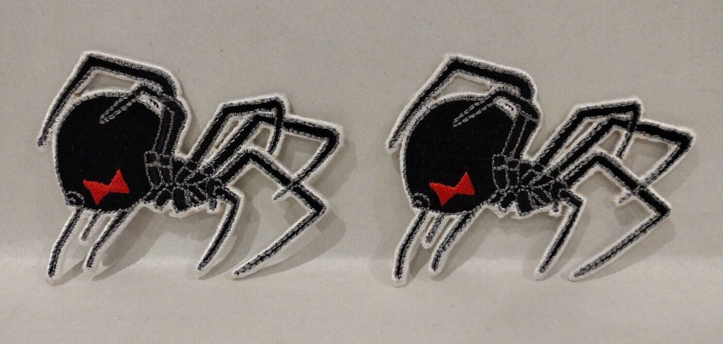 Black Widow Spider 3" Embroidered Patch Lot Of 2 New Unused