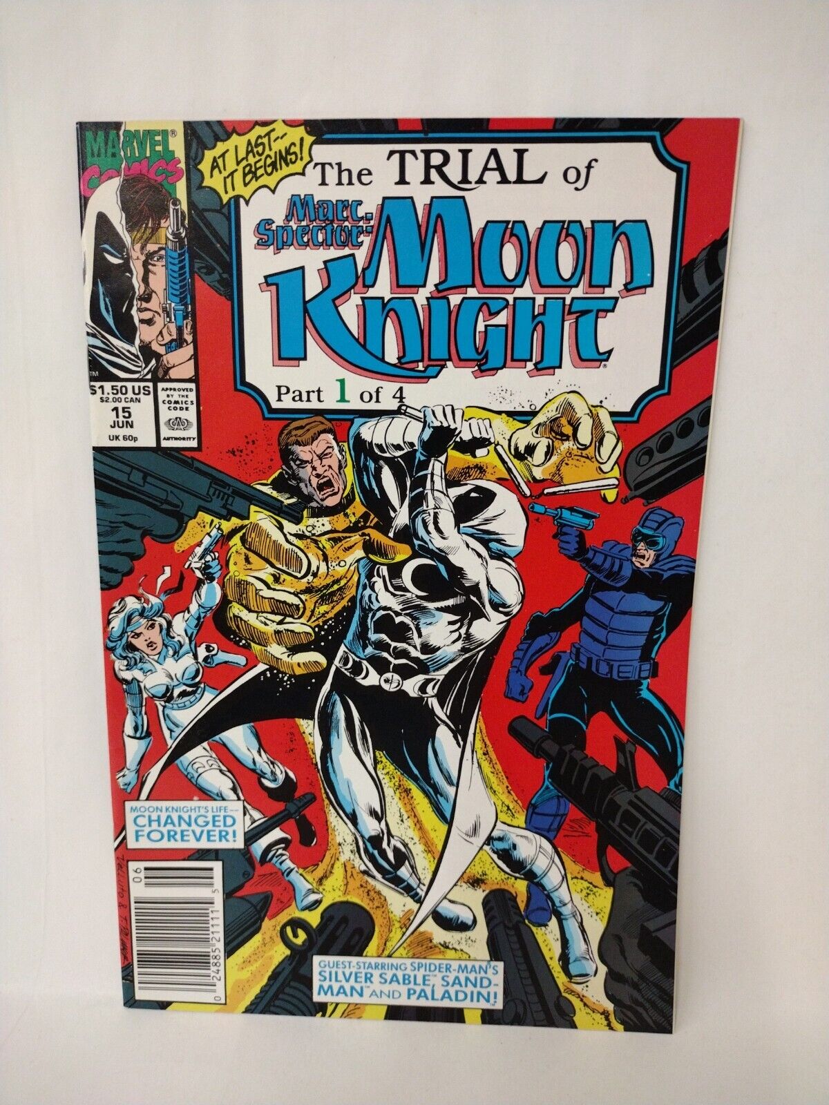 Marc Spector Complete Trial Of Moon Knight (1990) Marvel Comic Set #15 16 17 18