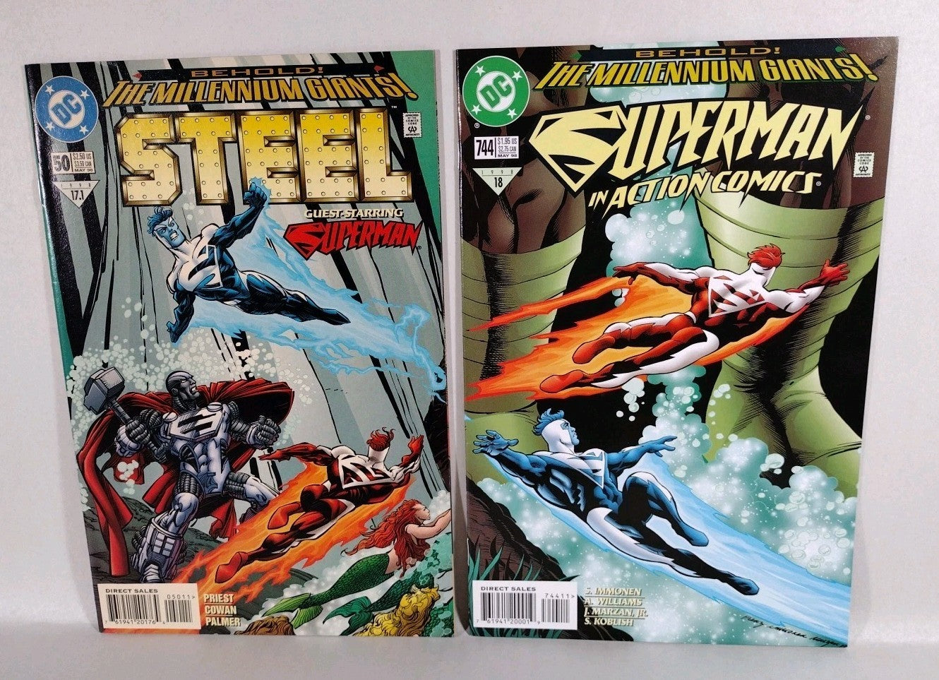 Superman: Behold! The Millennium Giants! #1-8 Complete Story + Tie-Ins Red Blue