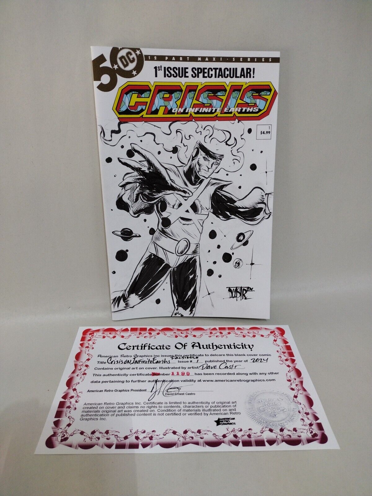 Crisis On Infinite Earths #1 (2024) DC Comic Variant Sketch Cover W Original Art