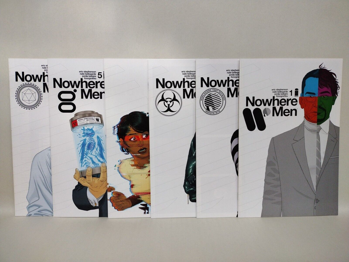 Nowhere Men (2012) Image Comic Lot #1 2 3 4 5 6 Nate Bellgarde 1st Prints Set