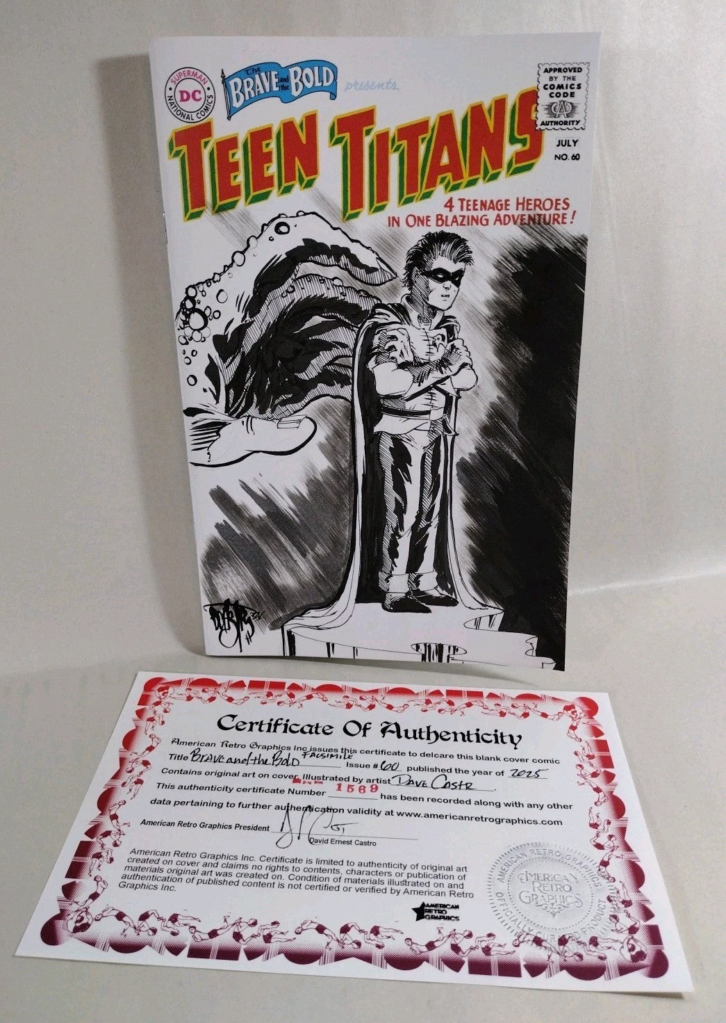 Brave And The Bold 60 DC 2025 Facsimile Edition Sketch Var W Original DCastr Art