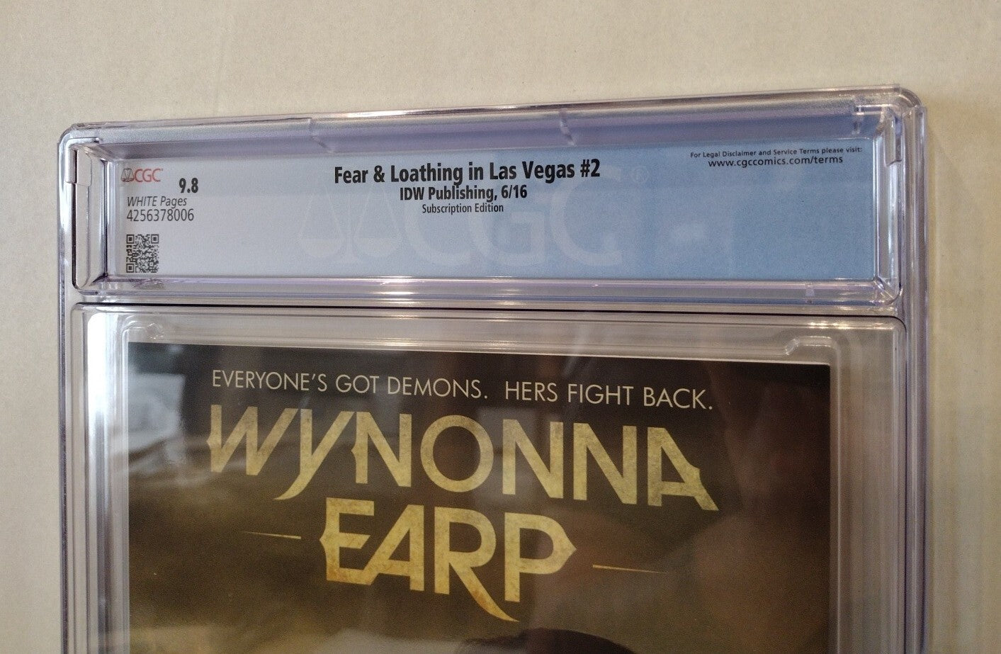 FEAR AND LOATHING IN LAS VEGAS 2 (2016 IDW Ben Templesmith Variant Comic CGC 9.8