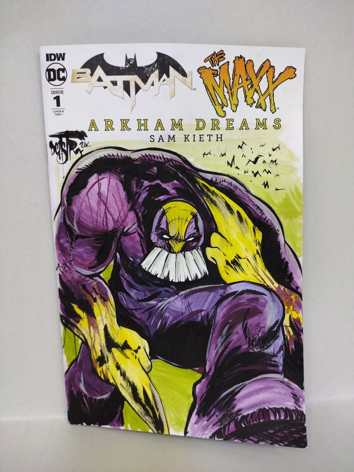 Batman Maxx Arkham Dreams 1 DC Comic Sketch 2018 Cover Var W Original DCastr Art