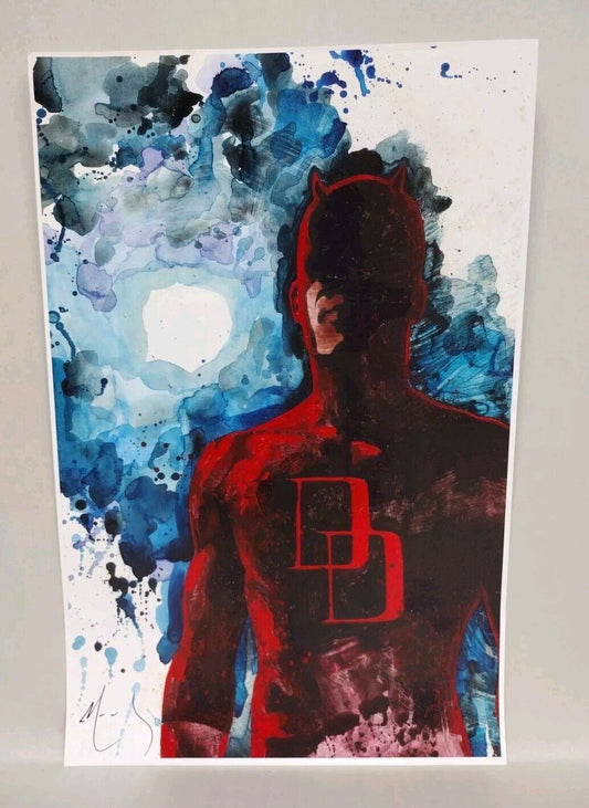 Daredevil 17 X 11" Poster Print Signed #'d By David Mack 