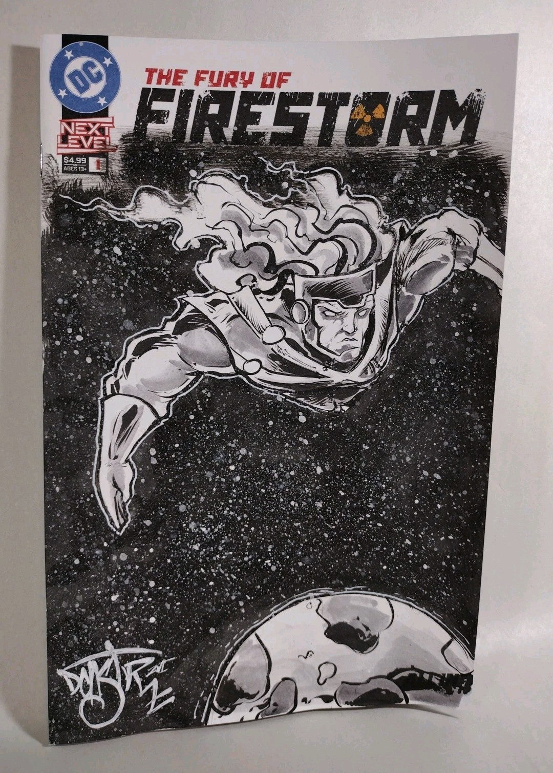 Firestorm #1 (2026) DC Comic Sketch Cover Variant W Original Dave Castr Art