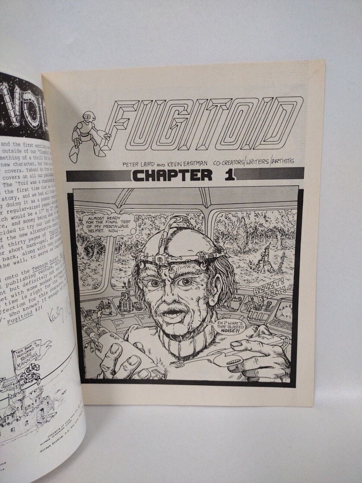 Fugitoid #1 (1985) Mirage Magazine Comic TMNT Triceritons 1st Appearance NM