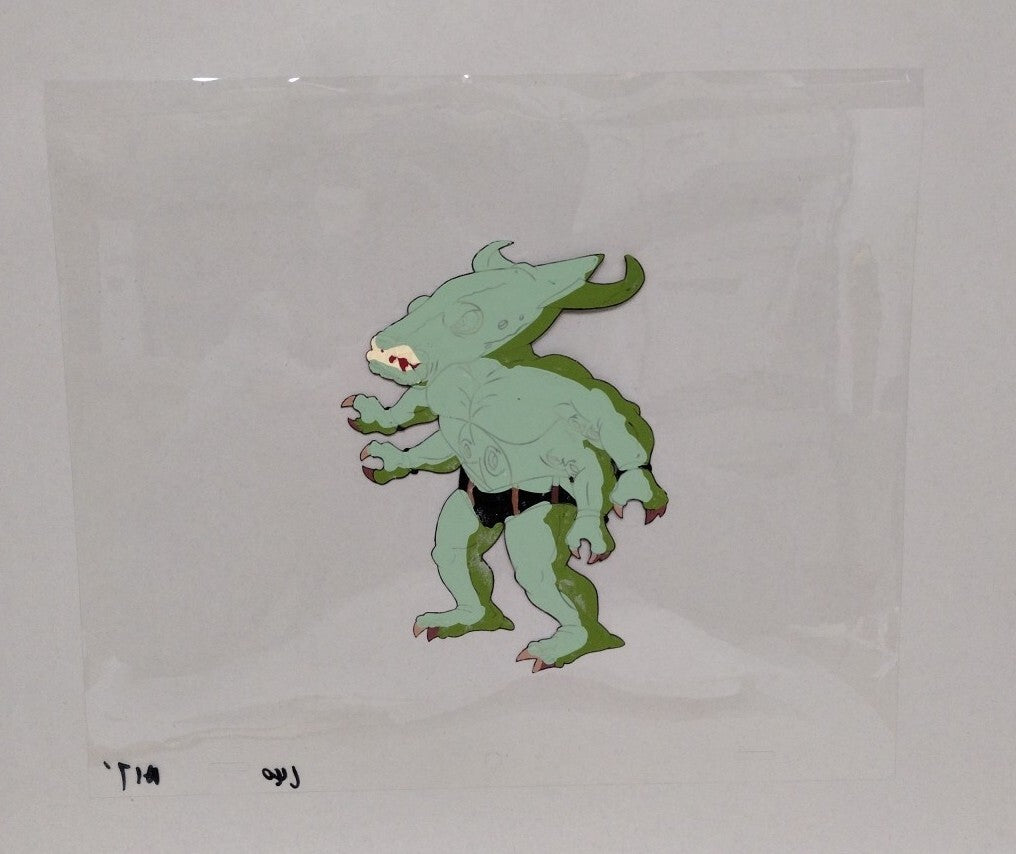 Street Sharks (1996) Original Animation Production Cel Killamari W Underdrawing 