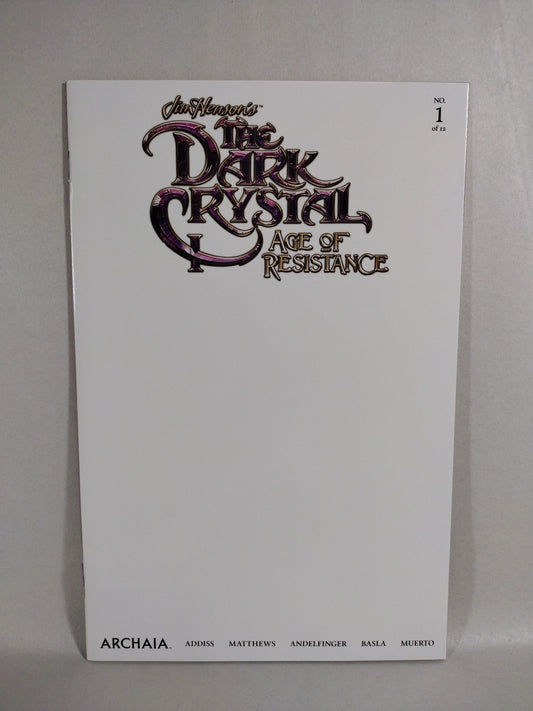 Dark Crystal Age of Resistance #1 (2019) Archia Blank Variant Glossy Cover VF/NM