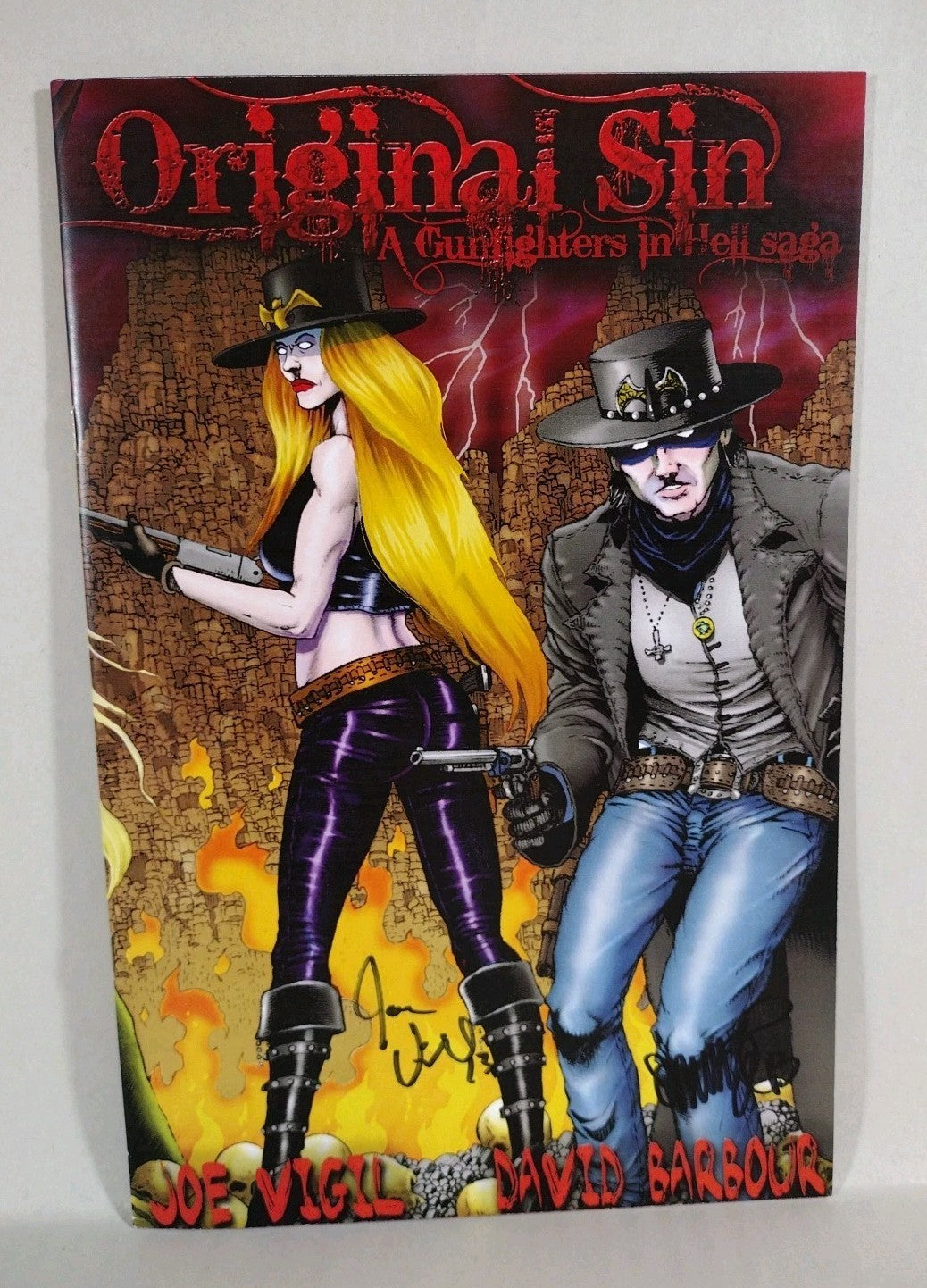 Original Sin (2012) Complete Wild Angels Comic Set #1 2 3 Signed Joe Tim Vigil