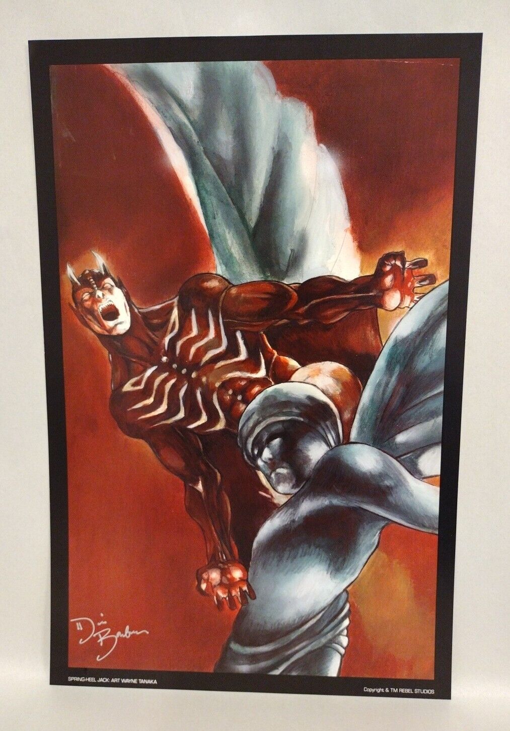 Rebel Studios Cover Portfolio (1992) Signed Joe Vigil David Barbor 5 Print Set 