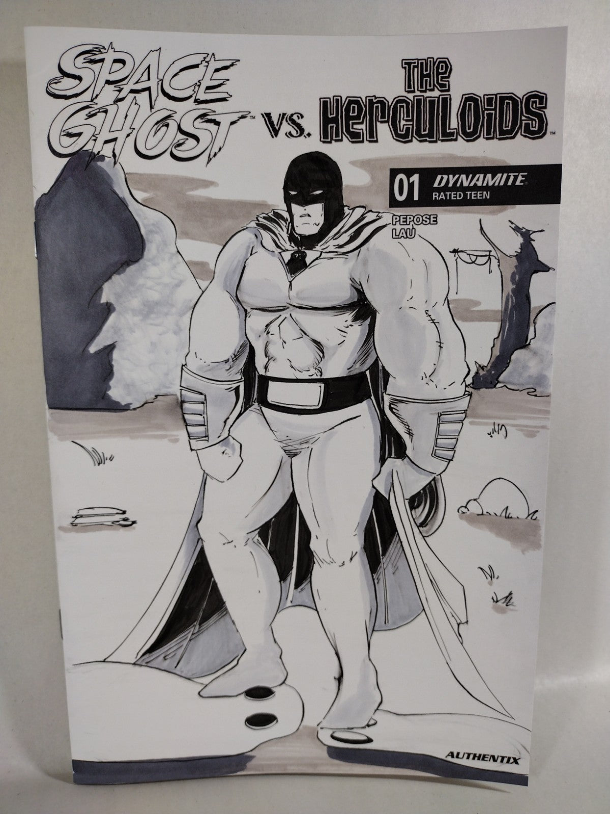 Space Ghost Vs The Herculoids #1 Dynamite Sketch Cover W Original DCastr Art