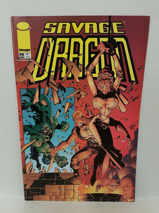 Savage Dragon (1998) #56 Image Comic Erik Larsen Miscut Fold Hidden Art Issue