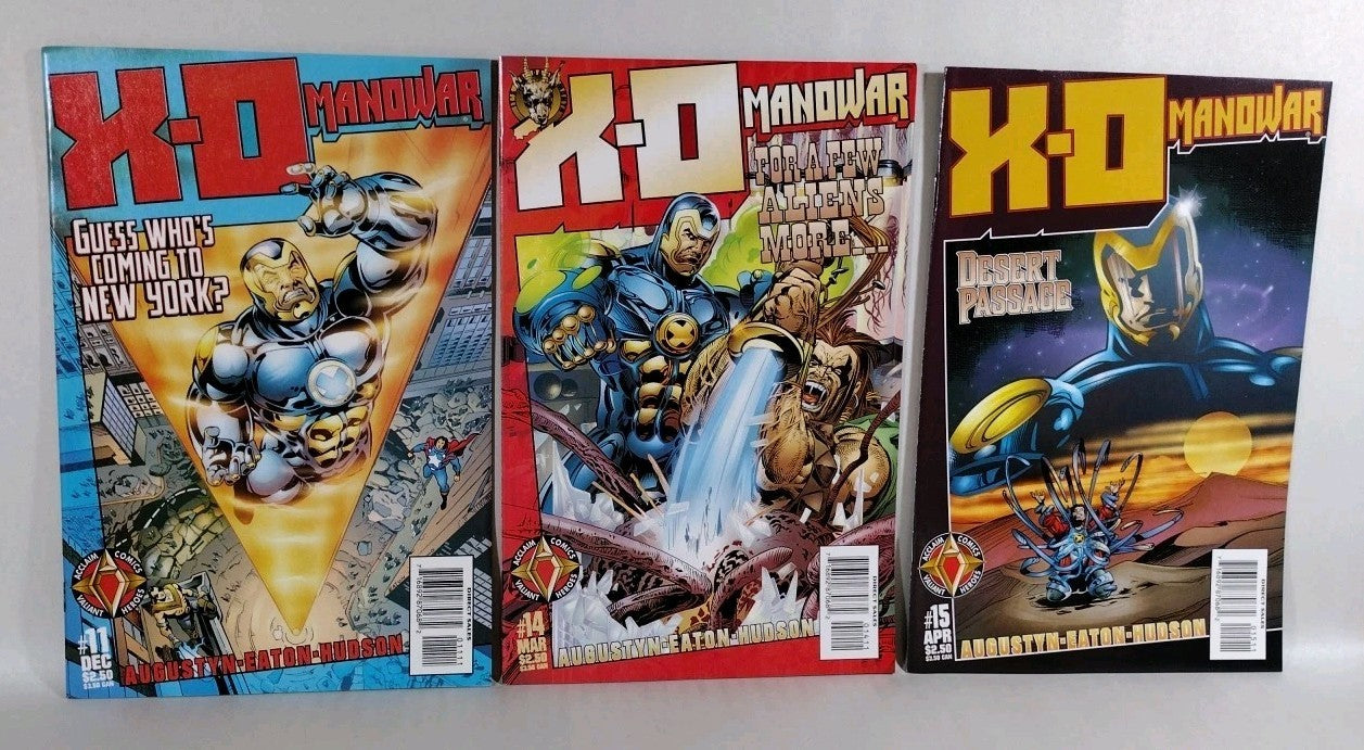 X-O Manowar (1996) Valiant Acclaim Comic Lot Set 1-3 6 9-11 14-21 Reader Copies