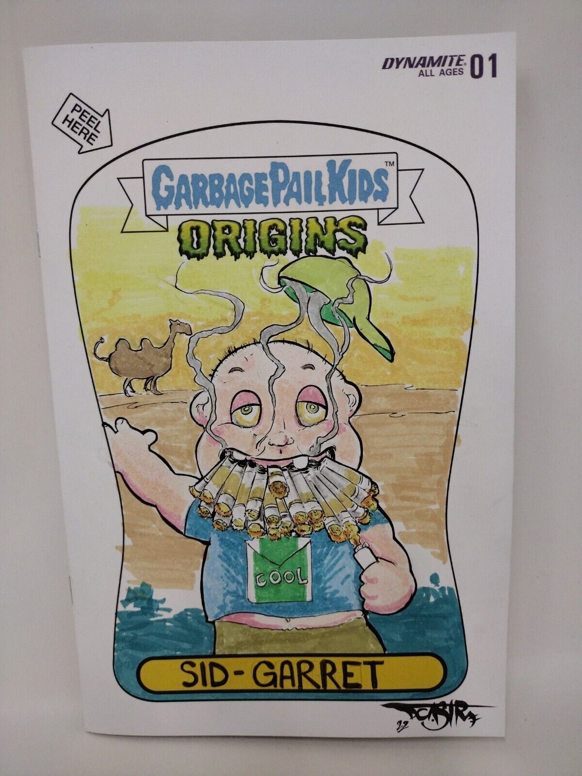 Garbage Pail Kids Origins #1 (2022) Blank Cover FOC Variant Comic W Original Art