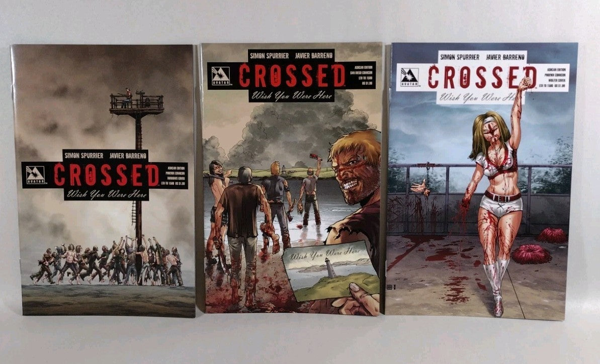 Crossed Wish You Were Here (2011) Ashcan Set SDCC Phoenix Comic Con NM