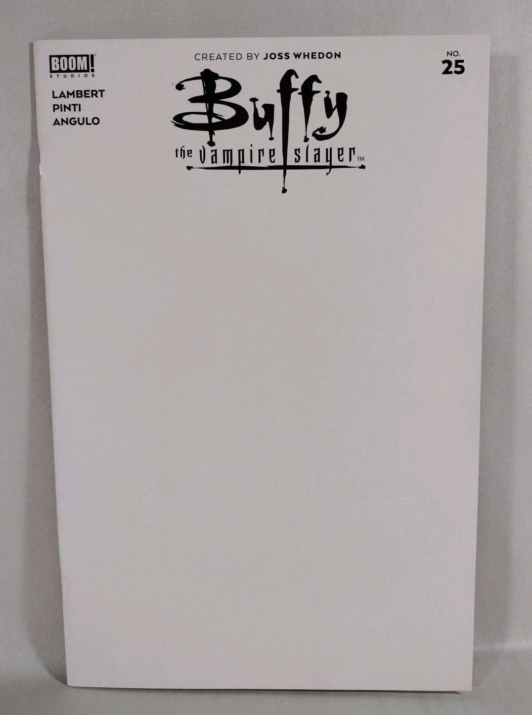 Buffy The Vampire Slayer 25 (2021) Boom Studios Blank Sketch Cover Variant Comic