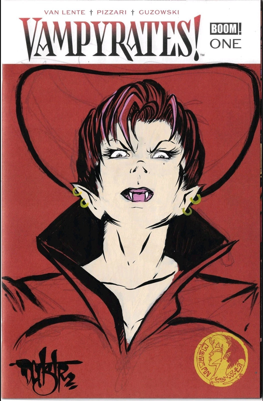 Vampyrates #1 (2026) Boom Comic Red Sketch Cover W Original Dave Castr Art 