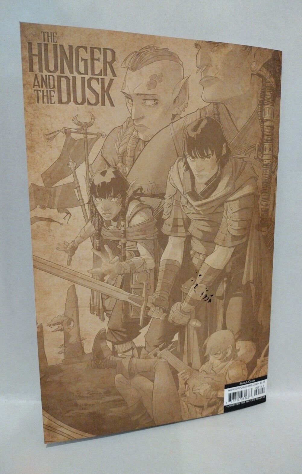 Hunger And The Dusk #1 (2023) IDW Sketch Variant Cover Comic W Original Art COA