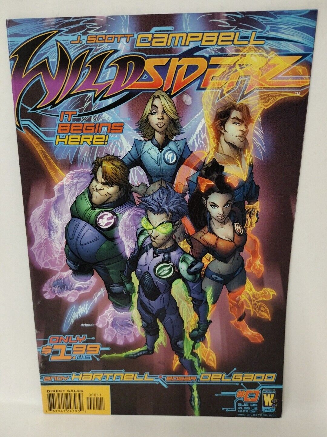 Wildsiderz #0 1 2 (2005) Wildstorm J Scott Campbell Complete Comic Set 1st App