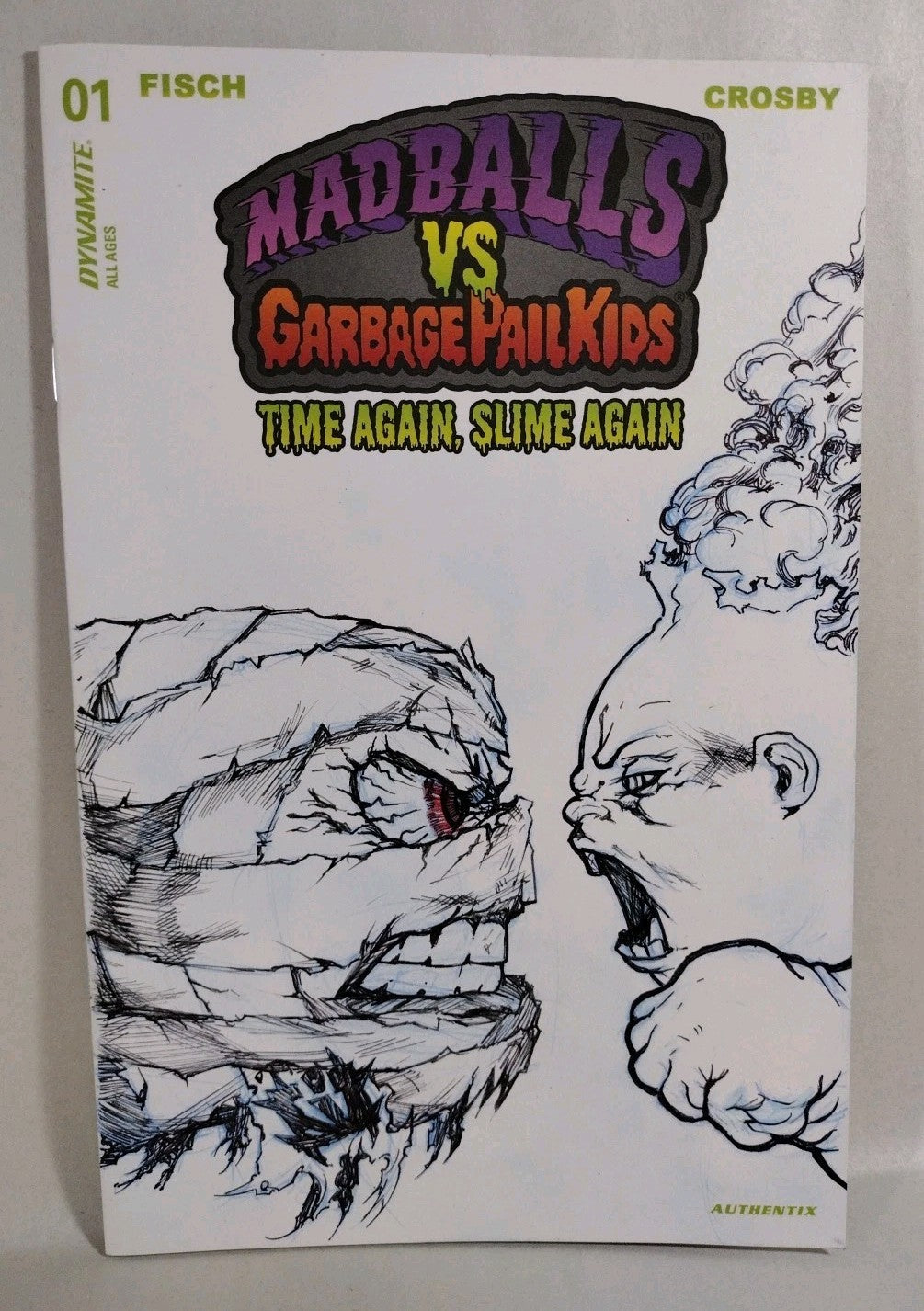Madballs vs Garbage Pail Kids TGSA 1 Sketch Cover Variant Comic JAG Original Art