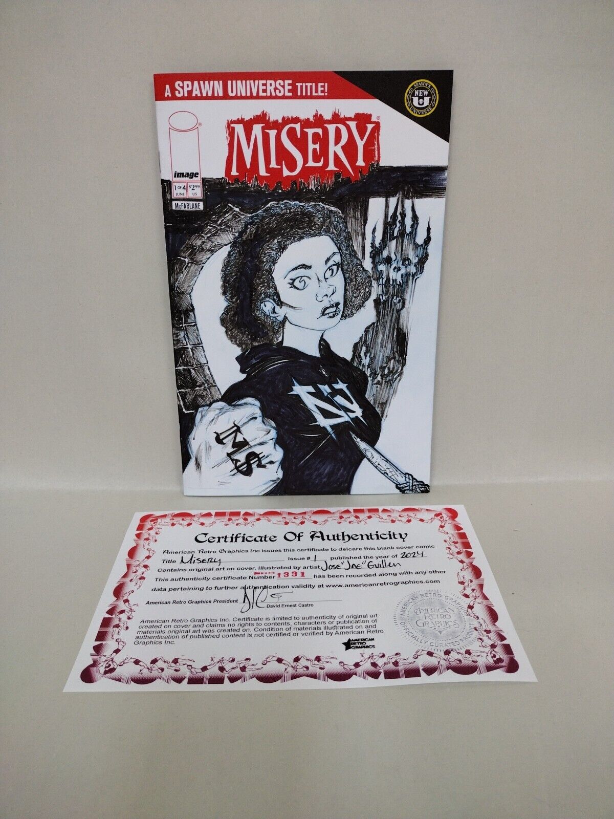 Misery 1 (2024) Image Comic Sketch Cover Variant W Original Cyan JAG Art