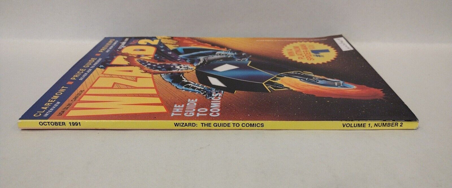 Wizard The Guide to Comics #2 (1991) Magazine  Ghost Rider Cover w Poster insert