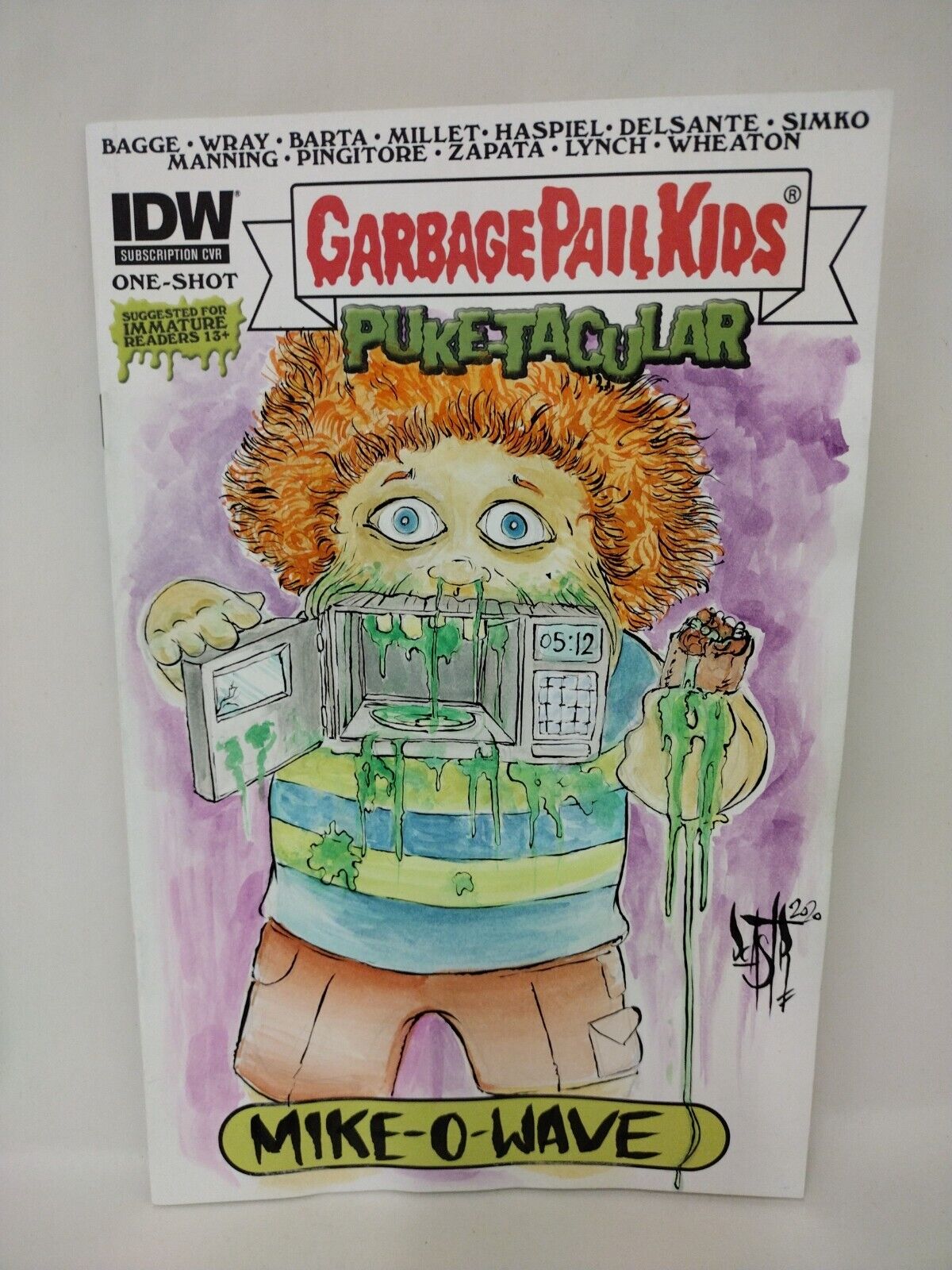 Garbage Pail Kids Puketacular #1 Blank Variant Cover (2014)  Original DCastr Art