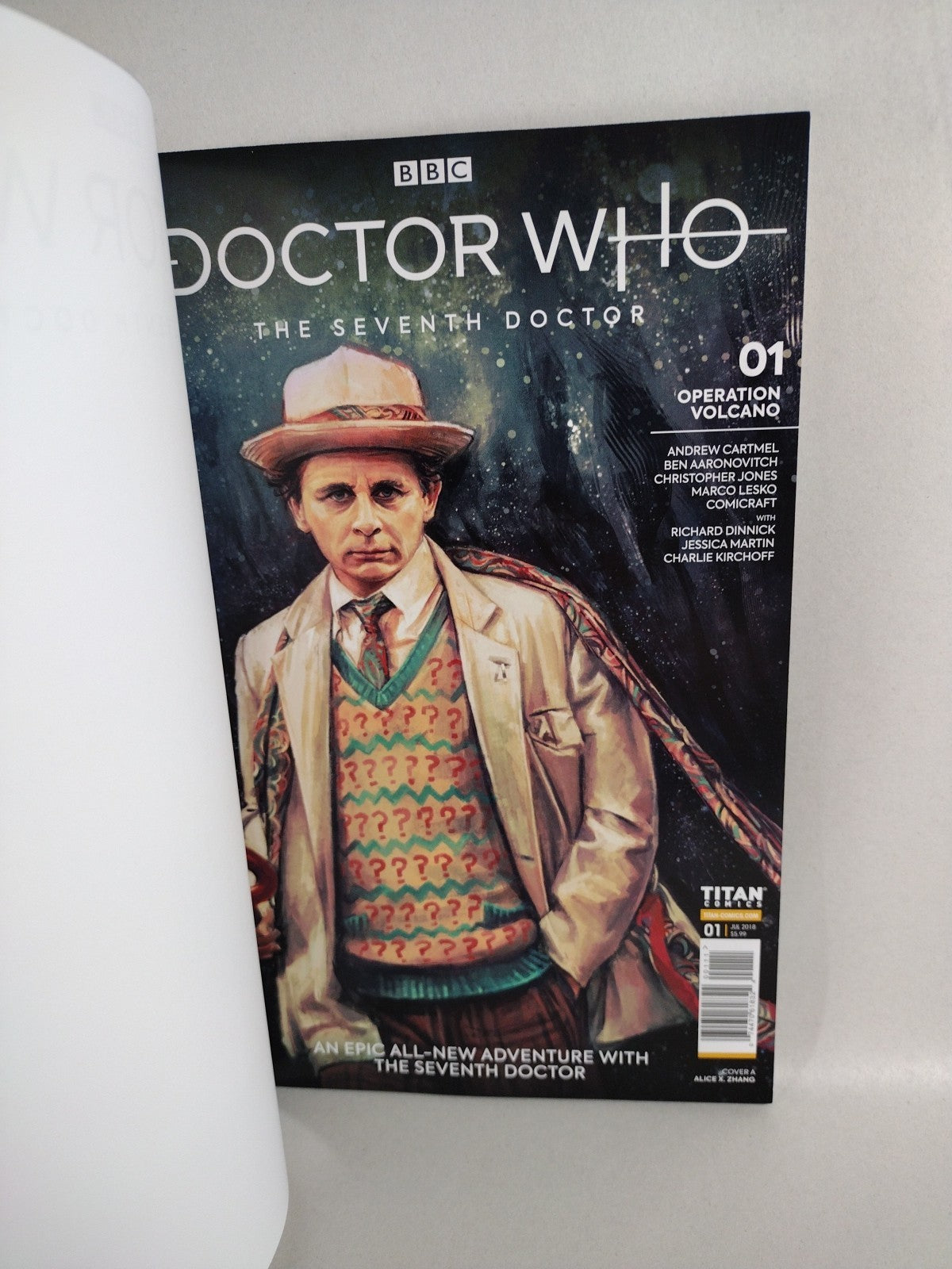 Doctor Who The Seventh Doctor #1 (2018) Titan Blank Sketch Variant Cvr Comic NM