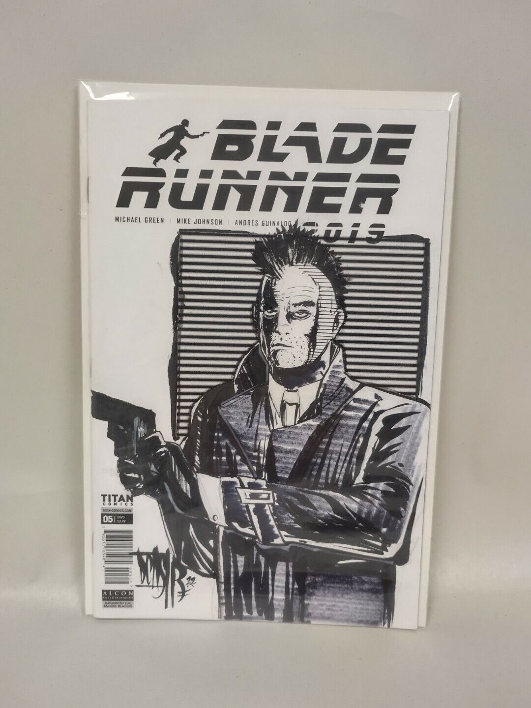 Blade Runner 2019 #5 (2020)Blank Cover Variant Comic W Original Art ARG COA #258